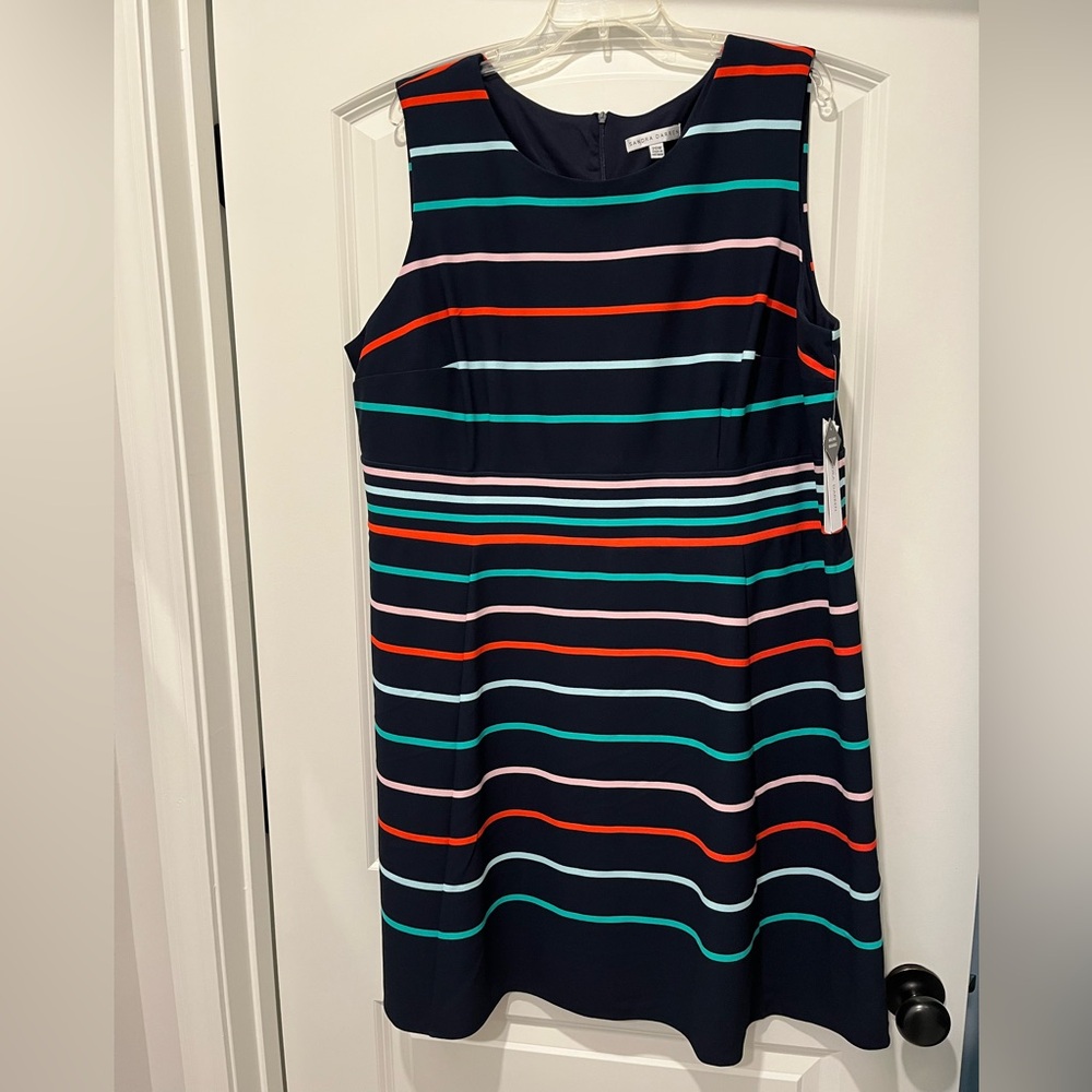 NWT Sandra Darren Stripe Dress 20w